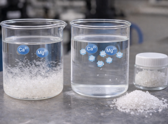 Cơ chế cô lập ion (Sequestering) ngăn kết tủa canxi và magie