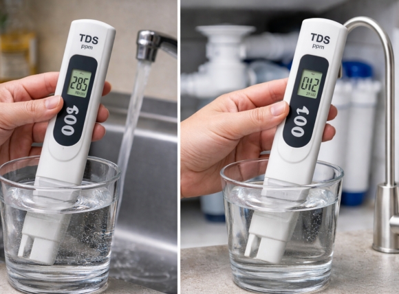 Đo TDS trước và sau lọc để đánh giá hiệu quả hệ thống