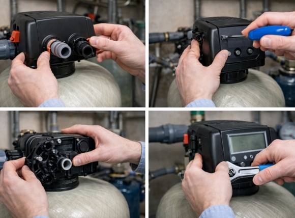 Các thao tác có thể tự xử lý đối với van cột lọc nước