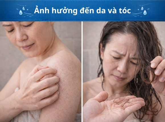 Ảnh hưởng đến làn da và tóc