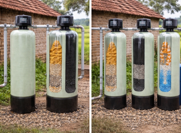 Phân khúc cột lọc Composite đơn giản cho hộ gia đình