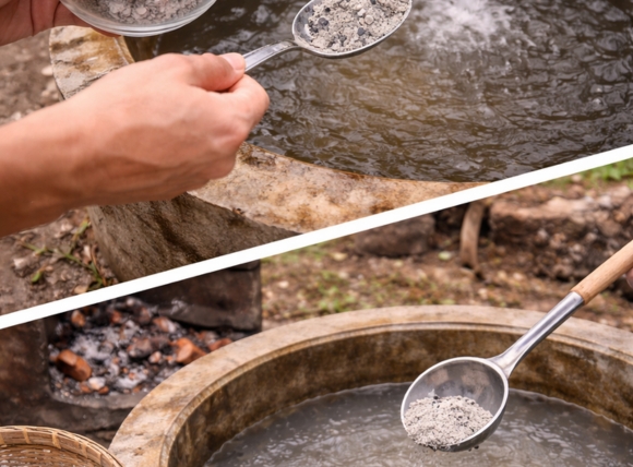 Sử dụng tro bếp trong xử lý nước truyền thống