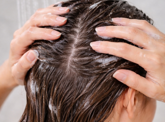 Da đầu khỏe mạnh khi sử dụng nước mềm