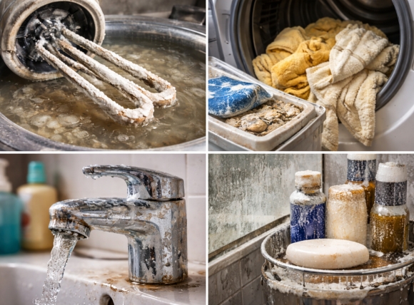 Tác hại của canxi, magie cao đối với thiết bị và sinh hoạt