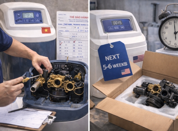 Thực tế bảo hành và thời gian chờ linh kiện máy nhập khẩu