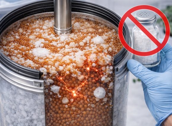 Muối ăn thông thường gây hại cho nhựa trao đổi ion