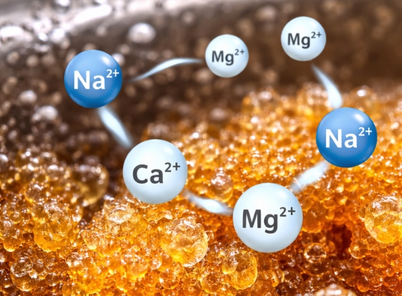 Cơ chế thay thế ion Ca²⁺, Mg²⁺ bằng Na⁺ trên hạt nhựa cation