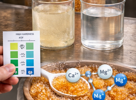 Khả năng khử độ cứng của hạt nhựa cation