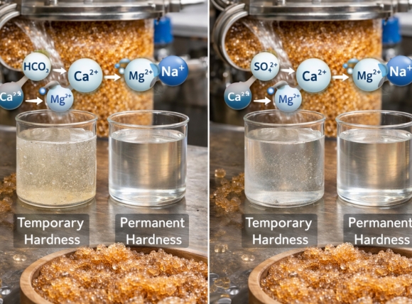 Khác biệt giữa xử lý độ cứng tạm thời và vĩnh cửu bằng trao đổi ion