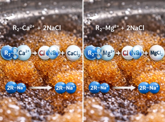 Phản ứng tái tạo khi hạt nhựa bão hòa