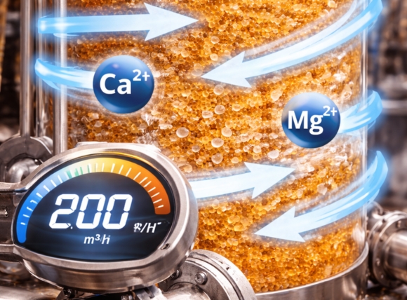 Tốc độ trao đổi ion và khả năng xử lý nước ở lưu lượng cao