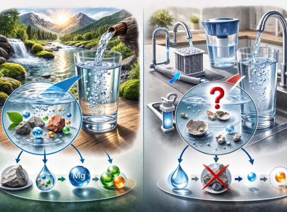 Hàm lượng khoáng chất của nước mềm tự nhiên và nước mềm đã qua xử lý