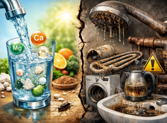 Nước cứng cung cấp khoáng chất nhưng tiềm ẩn nhiều rủi ro
