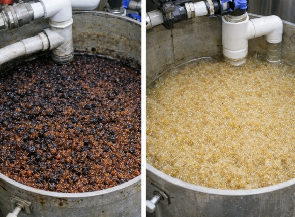 Quy trình khử kim loại và làm mềm phải tách biệt hoàn toàn