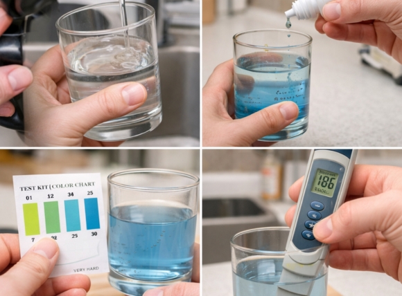 Cách kiểm tra độ cứng nước chính xác tại nhà