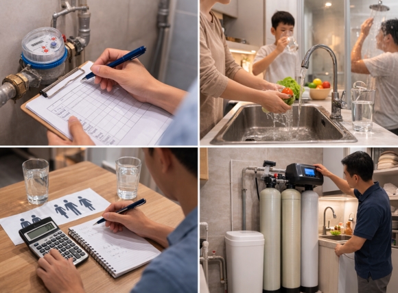 Xác định công suất phù hợp theo lưu lượng sử dụng thực tế