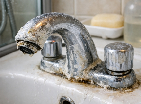 Dấu hiệu của các khu vực có nguồn nước cứng cao