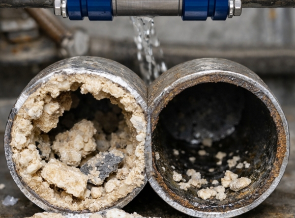 Khả năng làm mềm và tách dần cặn vôi cũ đã tích tụ