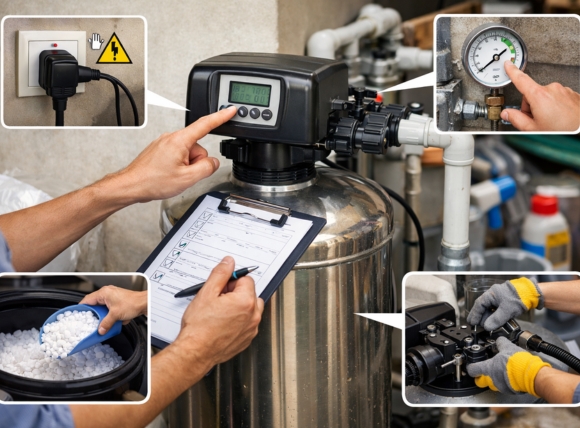 Các lưu ý khi vận hành van cột lọc nước tự động