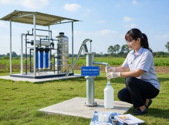 Vệ sinh định kỳ cho nước giếng khoan