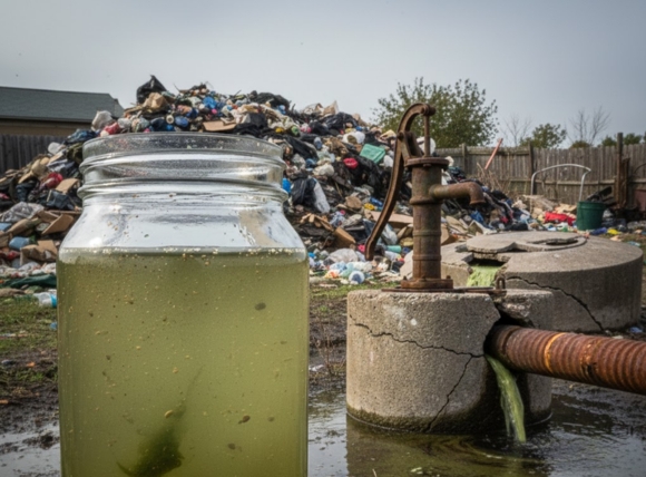 Nguyên nhân 3 khiến nước giếng khoan bị nhiễm bẩn: Rác thải sinh hoạt và hệ thống tự hoại