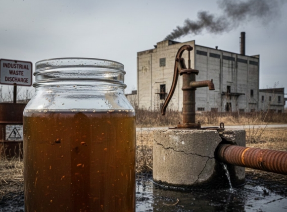 Nguyên nhân 1 khiến nước giếng khoan bị nhiễm bẩn: Thấm lậu từ nước thải công nghiệp