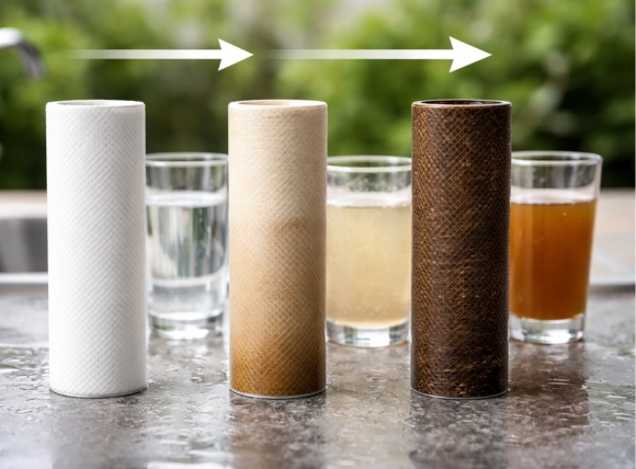 Chu kỳ thay thế vật liệu lọc phụ thuộc chất lượng nước đầu vào