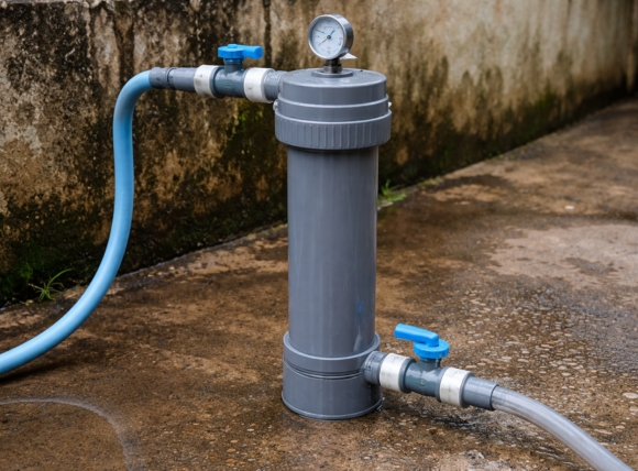 Cột lọc nhựa PVC giá rẻ nhưng giới hạn về độ bền, chịu áp lực