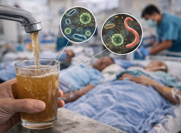 Nước nhiễm bẩn là tác nhân gây bệnh truyền nhiễm và bùng phát dịch bệnh