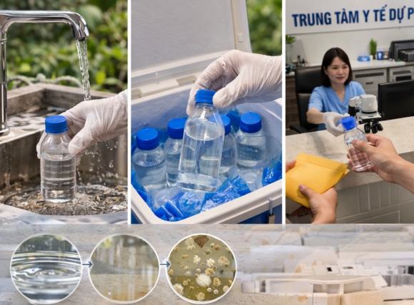 Cách lấy mẫu và gửi kiểm nghiệm vi sinh tại trung tâm y tế dự phòng