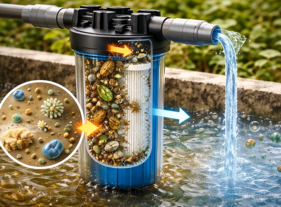 Vai trò của lõi lọc thô trong việc giảm tải lượng hữu cơ cho vi khuẩn