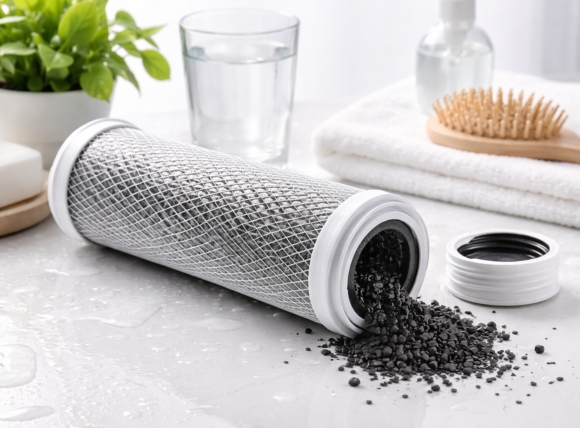 Lõi than hoạt tính hấp phụ clo, ngăn viêm da và tổn thương tóc