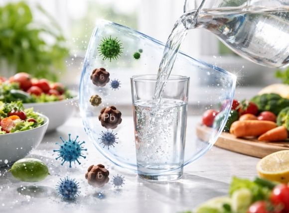 Nước sạch ngăn vi khuẩn và kim loại nặng vào cơ thể qua ăn uống