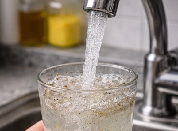 Nước máy đô thị vẫn chứa clo dư, cặn và vi sinh vật