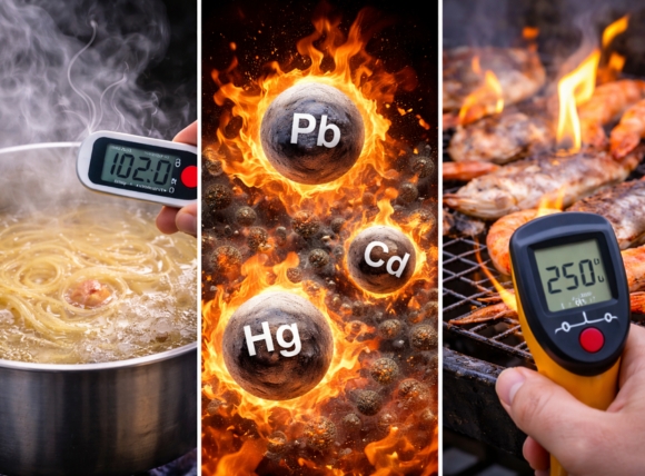 Vì sao nhiệt độ không tiêu diệt được kim loại nặng?