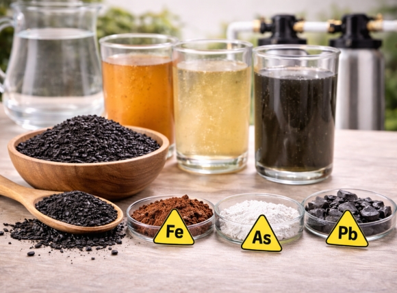 Không phải vật liệu chuyên dụng để khử phèn sắt, asen, chì