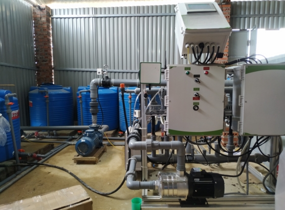 Lắp đặt bộ trung hòa pH nước