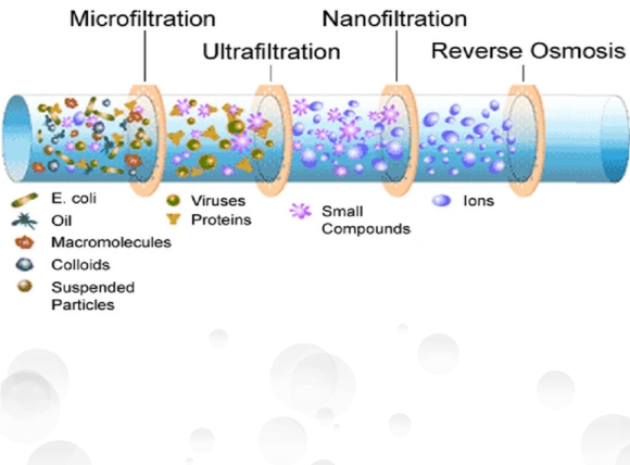 Các chất được loại bỏ bởi màng lọc Nano (NF)
