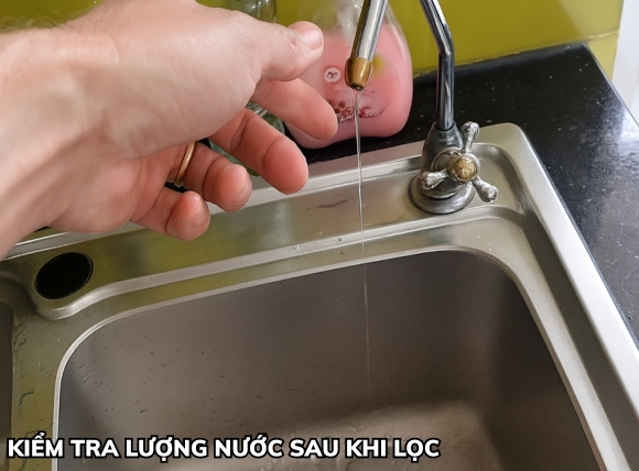 Kiểm tra tỉ lệ nước thải và nước tinh khiết
