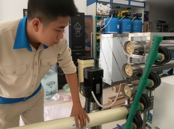 Kiểm tra và vận hành sau khi lắp màng RO công nghiệp