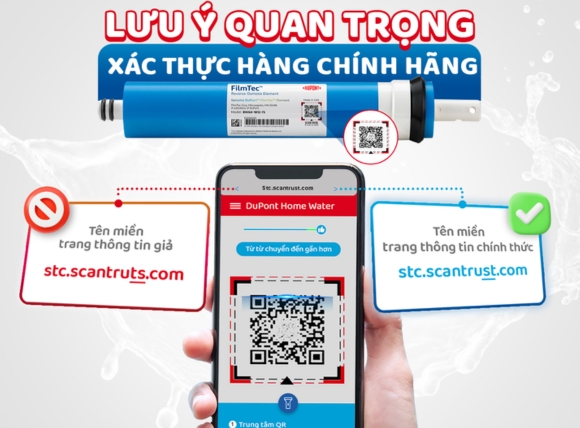 Lưu ý khi phân biệt màng lọc RO qua ứng dụng DuPont Home Water