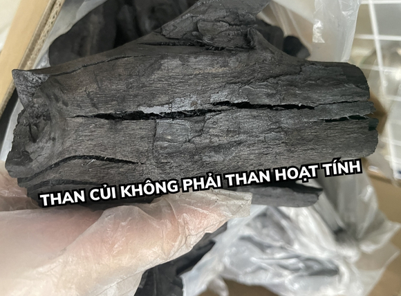 Than củi KHÔNG PHẢI than hoạt tính
