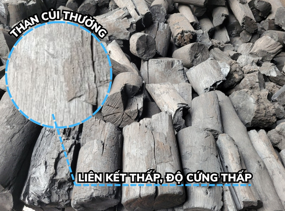 Than hoạt tính khác gì than thường: Than thường dễ vỡ hơn than hoạt tính