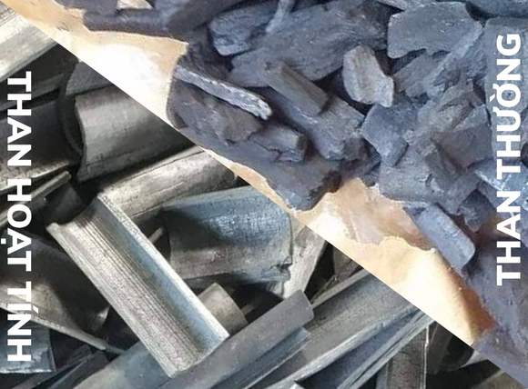 Sự khác nhau giữa than hoạt tính và than thường