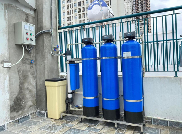 Ảnh thực tế bộ lọc nước thô đầu nguồn