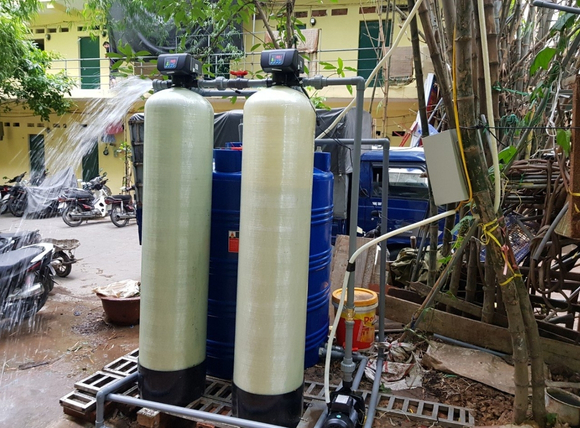 Hệ thống máy lọc nước phèn - Lắp đặt thực tế tại VITEKO