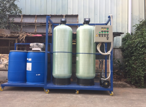 Hệ thống làm mềm nước cứng lắp đặt thực tế tại VITEKO