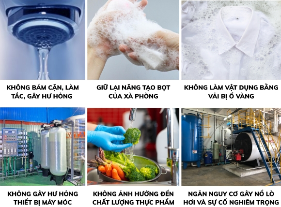 Dấu hiệu nhận biết và ảnh hưởng của nước mềm
