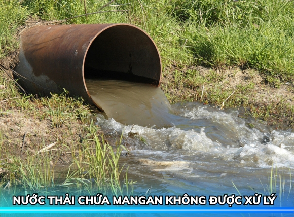 Nguyên nhân làm nước nhiễm mangan