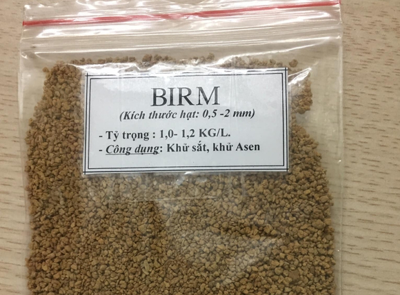 Vật liệu hạt birm lọc nước phèn